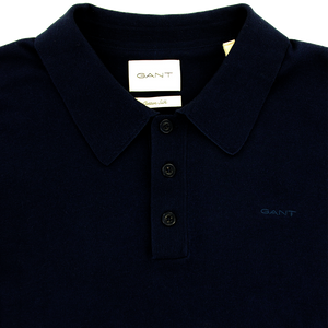 Gant Fine Cotton Polo Shirt Blue