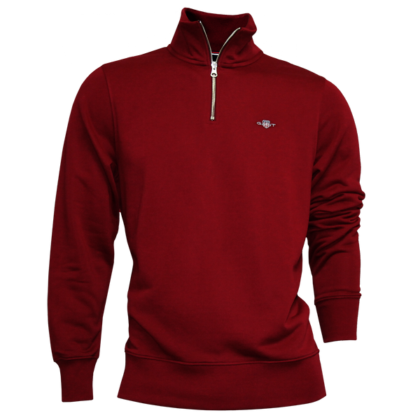 Gant Shield Half Zip Sweatshirt Plumped Red – Claytons Quality Clothing