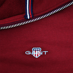 Load image into Gallery viewer, Gant Shield Half Zip Sweatshirt Plumped Red
