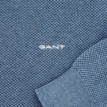 Load image into Gallery viewer, Gant Cotton Pique Crew Neck Sweater Denim
