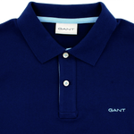 Load image into Gallery viewer, Gant Contrast Collar Pique Polo Shirt Rich Navy
