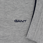Load image into Gallery viewer, Gant Contrast Collar Pique Polo Shirt Grey Melange
