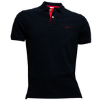 Load image into Gallery viewer, Gant Contrast Collar Pique Polo Shirt Navy
