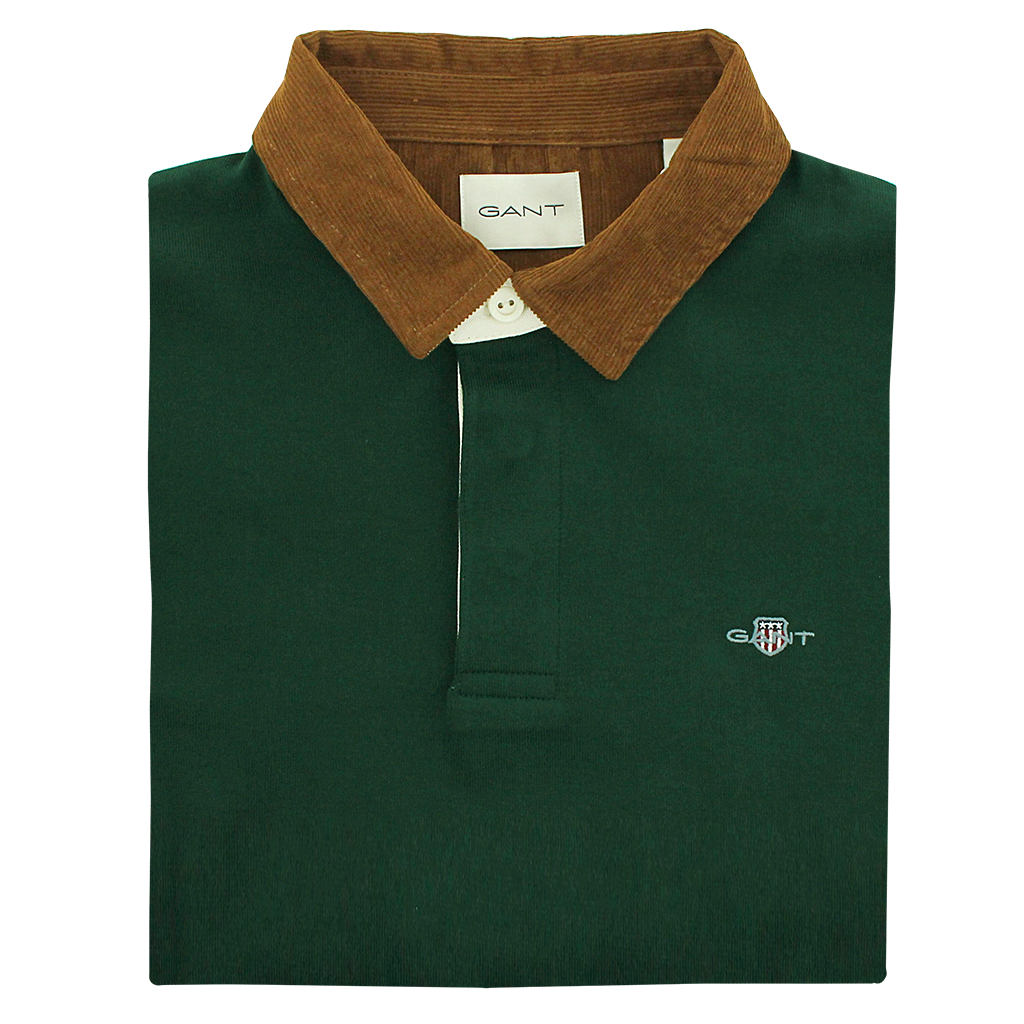 Gant Corduroy Collar Heavy Rugger Green