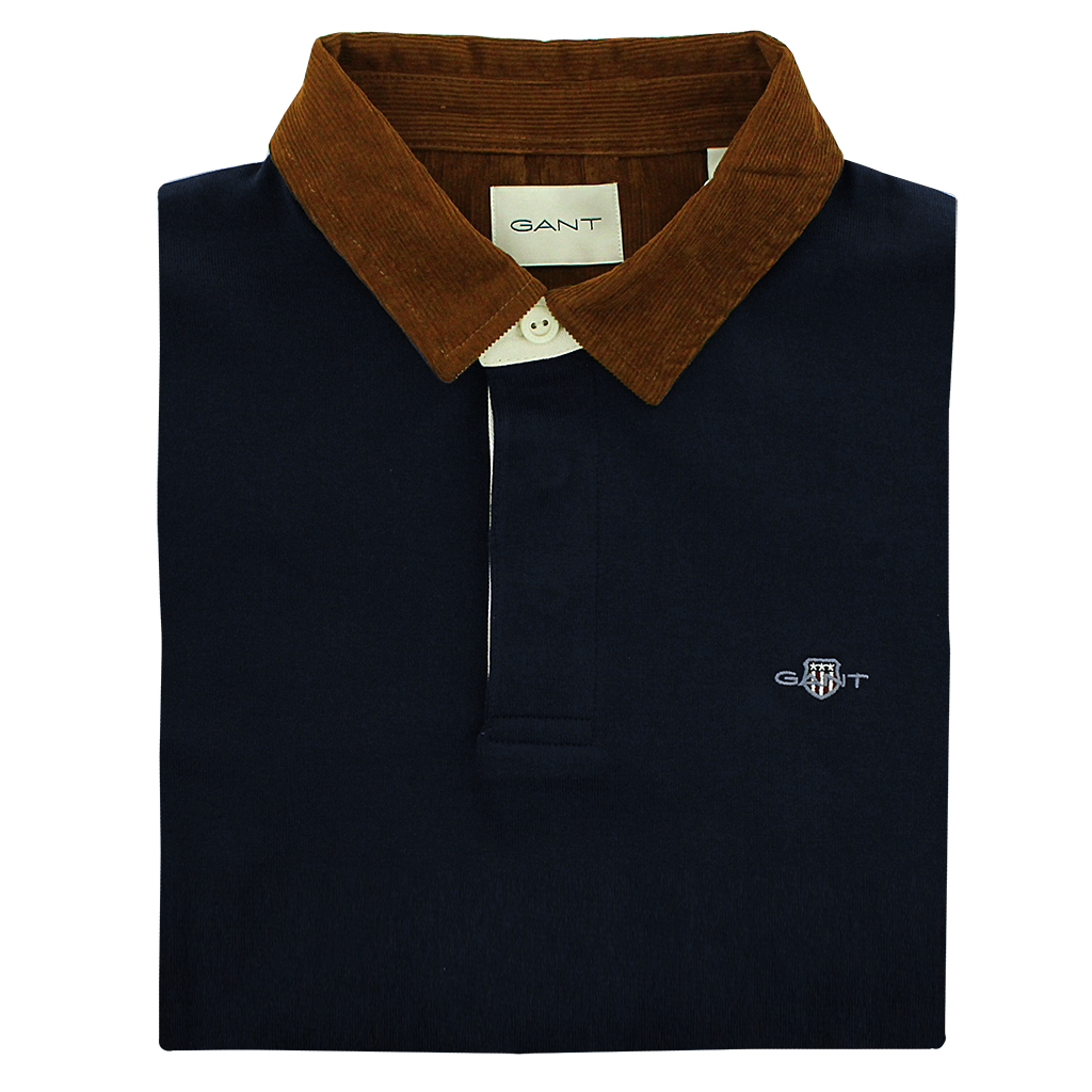 Gant Corduroy Collar Heavy Rugger Navy