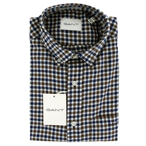 Gant Gingham Light Twill Shirt Brown