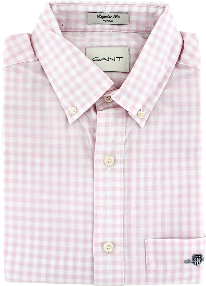 Gant Gingham Poplin Shirt Light Pink