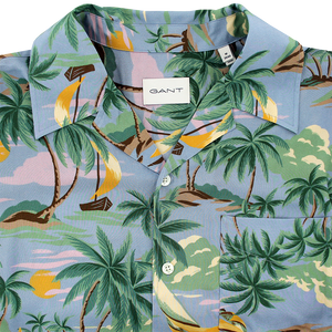 Gant Oversized Hawaiian Print Short Sleeve Shirt