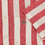 Load image into Gallery viewer, Red Short Sleeve Stripe Shirt
