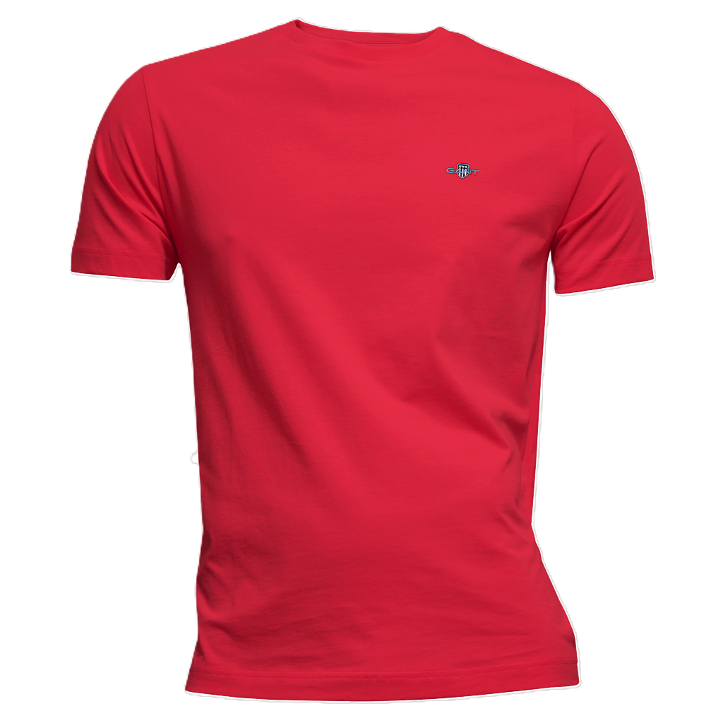 Gant Regular Fit Shield T-Shirt Red