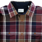 Load image into Gallery viewer, Gant Heavy Twill Check Overshirt Red Shadow
