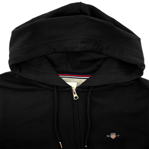 Gant Full Zip Shield Hoodie Black