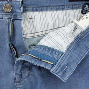 Gardeur Blue Bradley Five Pocket Cotton Jeans Regular Leg