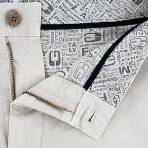 White Twill Shorts