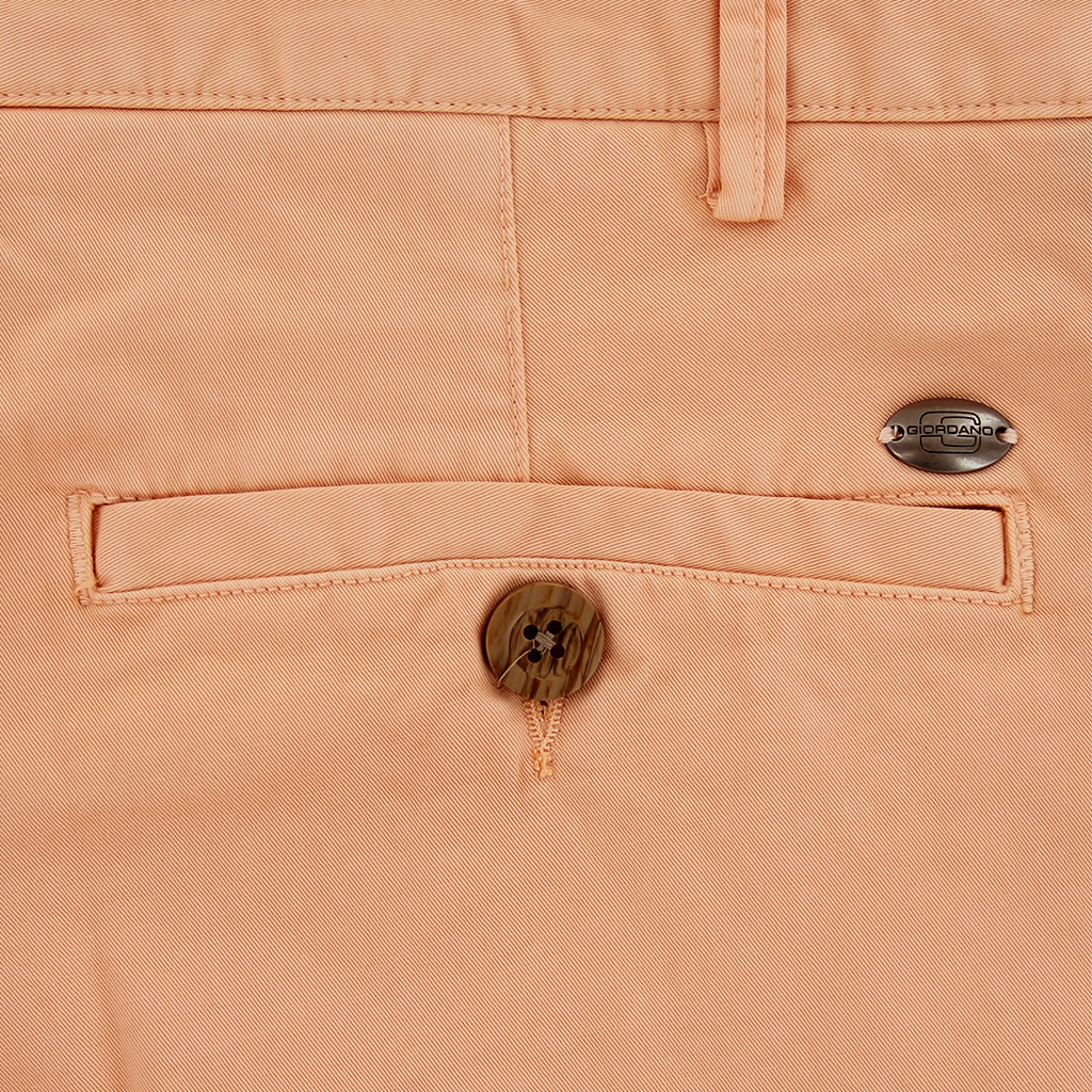 Apricot Twill Shorts