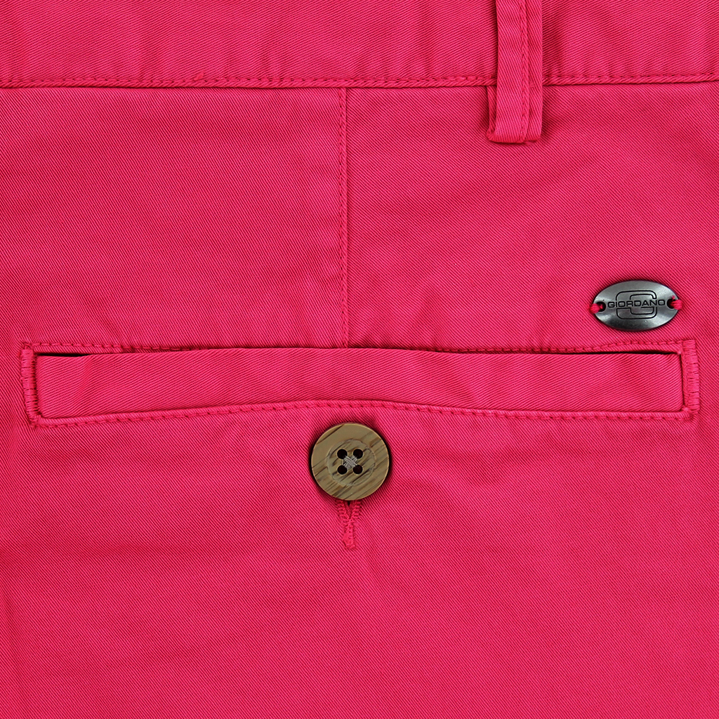 Fuchsia Twill Shorts