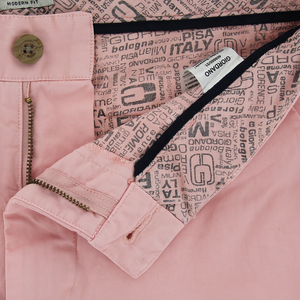 Pink Twill Shorts