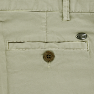 Beige Twill Shorts