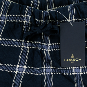 Navy Checked Pyjama Trousers