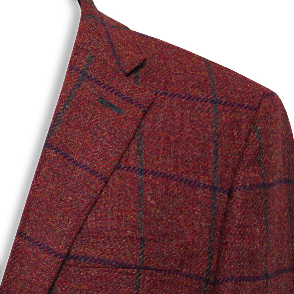 Berry Check Jacket Regular Length