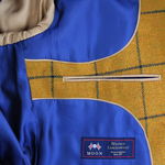 Load image into Gallery viewer, Mustard Navy Overcheck Jacket
