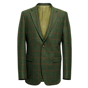 Olive Red Overcheck Jacket