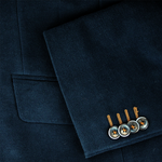 Load image into Gallery viewer, Gurteen Blue Hounslow Moleskin Jacket Short Length
