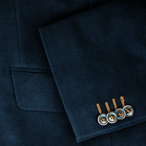 Gurteen Blue Hounslow Moleskin Jacket Short Length