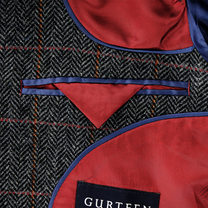 Red Overcheck Jacket Long Length