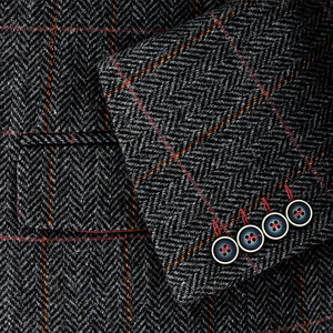 Red Overcheck Jacket Regular Length