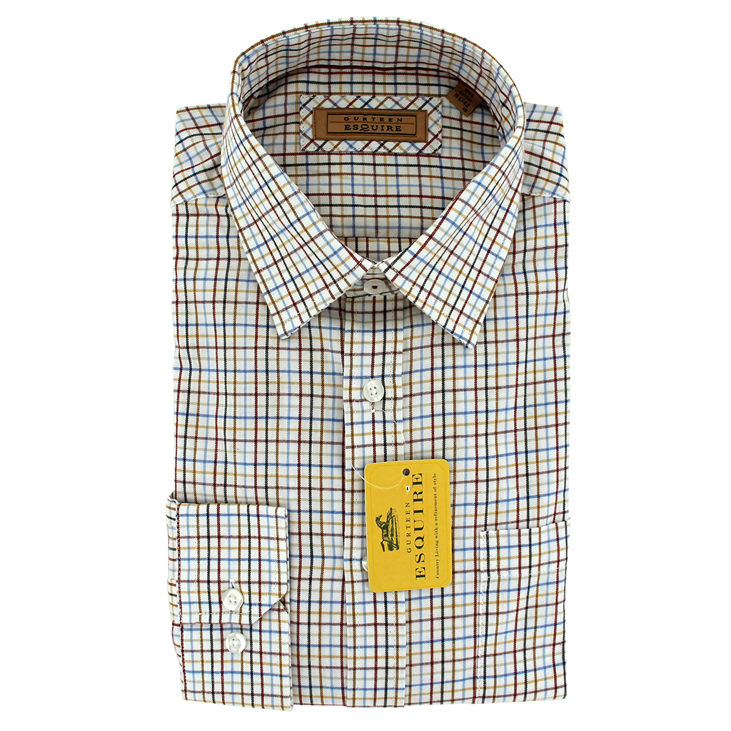 Gurteen Esquire Brushed Cotton Shirt Cumbria Lemon