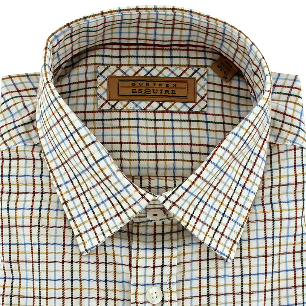 Gurteen Esquire Brushed Cotton Shirt Cumbria Lemon