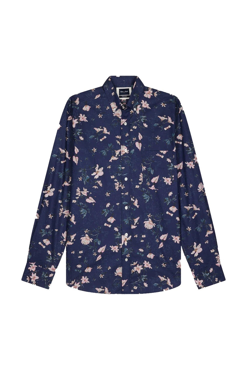 Eden Park Long Sleeve Floral Shirt Indigo