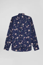 Load image into Gallery viewer, Eden Park Long Sleeve Floral Shirt Indigo
