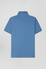 Load image into Gallery viewer, Eden Park Stretch Cotton Polo Shirt Blue
