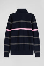 Load image into Gallery viewer, Eden Park Navy Striped Rugby Top Marine
