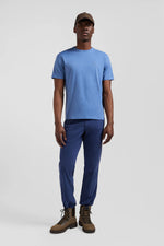 Load image into Gallery viewer, Eden Park Pima Cotton T-Shirt Blue
