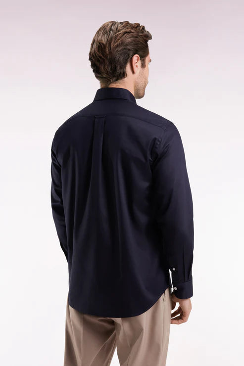 Marine Pique Cotton Shirt