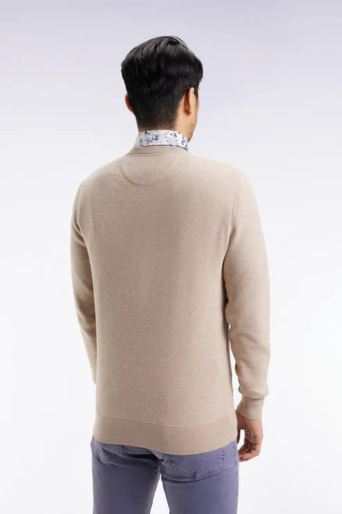Beige Crew Neck Sweater