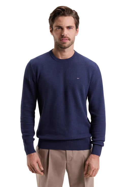 Blue Crew Neck Sweater