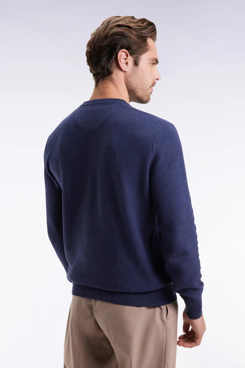 Blue Crew Neck Sweater