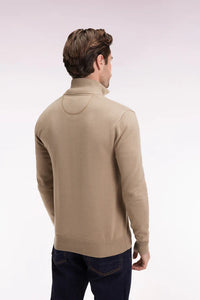 Beige Half Zip Sweater