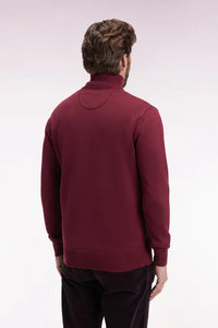 Wine Half Zip Sweater