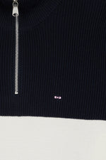 Load image into Gallery viewer, Navy Knitted Rugger
