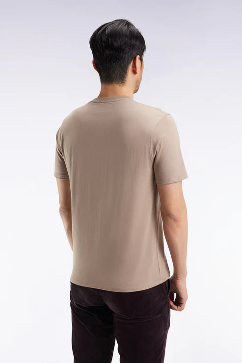 Beige Cotton T-Shirt