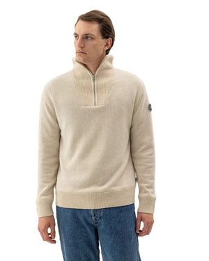 Cream Bosse Windproof Half Zip