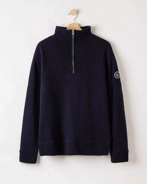 Navy Bosse Windproof Half Zip