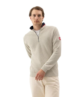 Off White Classic Quarter Zip