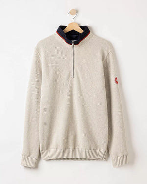 Off White Classic Quarter Zip