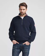 Load image into Gallery viewer, Holebrook Sweden Classic Half Zip Sweater Navy
